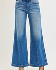 Keli Creased Line Flared Jean