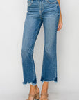 Madden Crop Fray Flare Jean