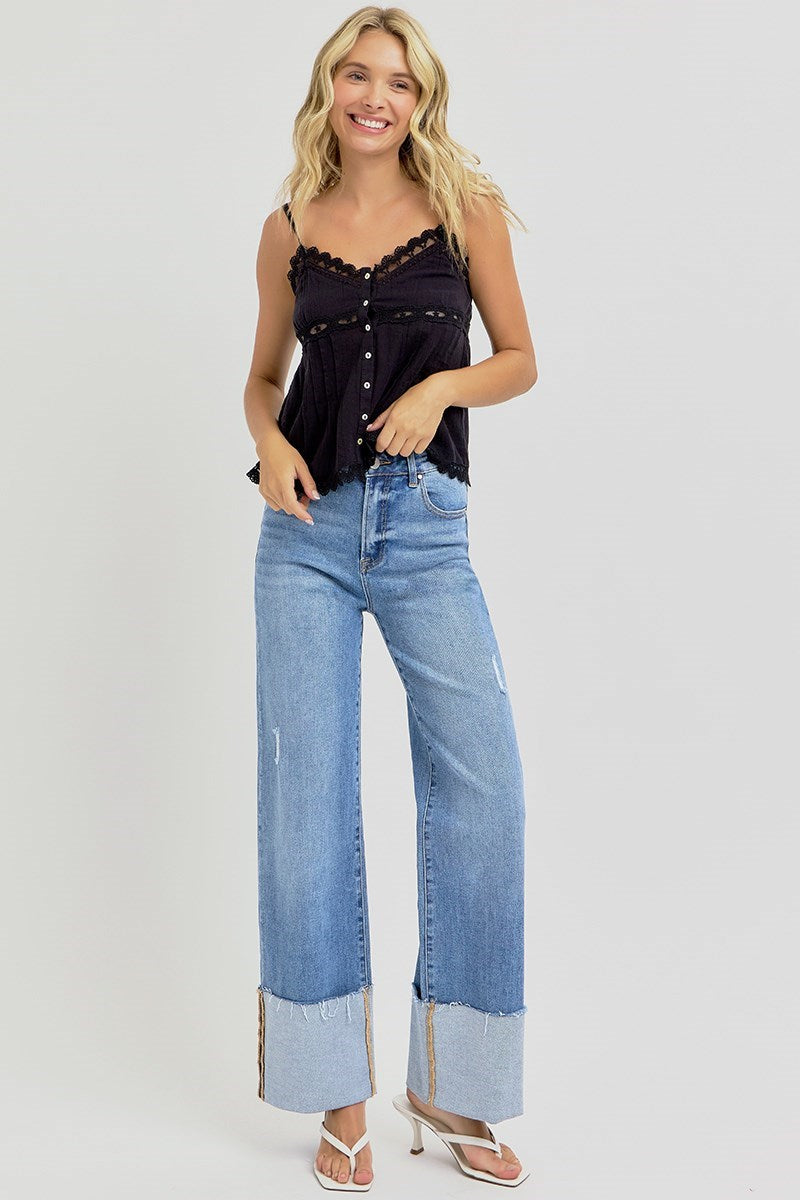 Jeans French Cuff Boot Cut - Taille 8 Femme, Occasion Très Bon état