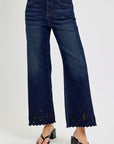 Floral Cutout Detail Jean
