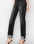 Jessica Cuffed Jean in Black