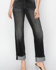 Jessica Cuffed Jean in Black