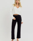 The Florence Crop- Black
