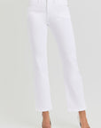 The Florence Crop- White