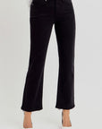 Risen Odette Crop Straight Pants — Black