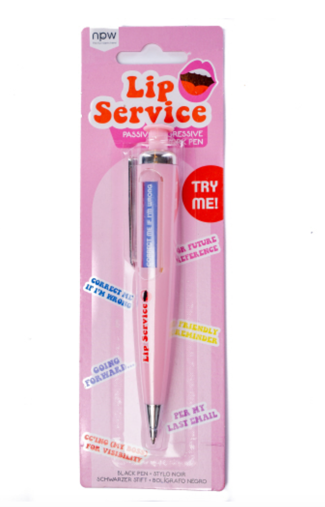 NPW Gifts Predict A Pen Lip Service