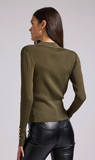 Carter Ribbed Button Sweater