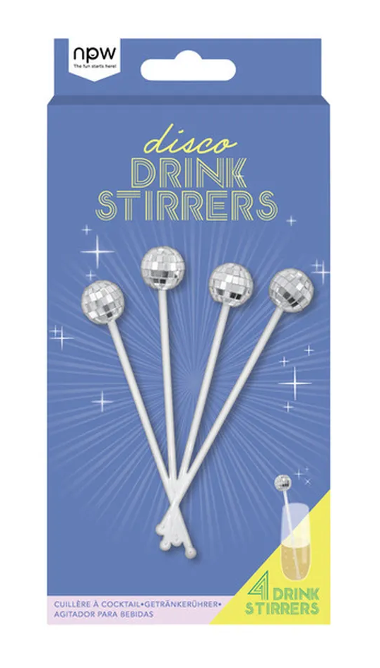 Disco Ball Drink Stirrer 4 Pack - World Market