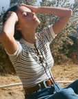 Reeve Lace Up Tee