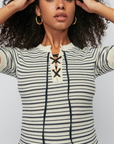 Reeve Lace Up Tee