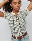 Reeve Lace Up Tee
