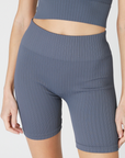 Erin Wide Ribbed Biker Short