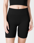 Erin Wide Ribbed Biker Short