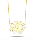 Water Resistant Monogram Pendant in Script