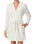 Floral Jacquard Plush Shawl Collar Long Sleeve Robe
