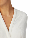 Floral Jacquard Plush Shawl Collar Long Sleeve Robe