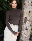Kylie Seamless Mockneck Top