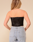 Micki Sequin Crop Top
