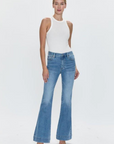 Pistola Kinsley Mid Rise Flare in Essay