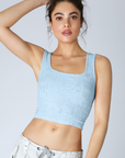 Stacie Double Lace Square Crop Tank