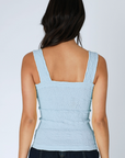 Lacey Textured Square Neck Tank