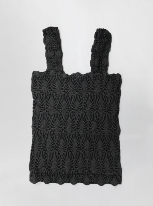 Lacey Textured Square Neck Tank