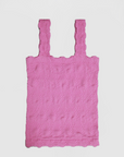 Lacey Textured Square Neck Tank