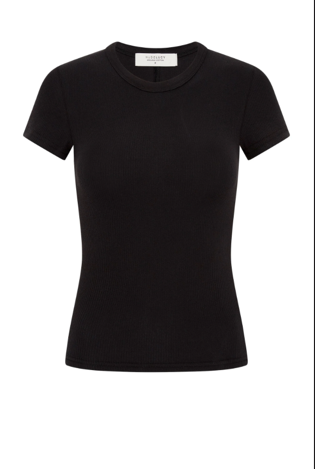 Organic Ribbed SS Tee