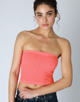 Fiona Floral Lace Tube Top