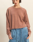 Maria Mineral Washed Waffle Top