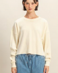 Maria Mineral Washed Waffle Top