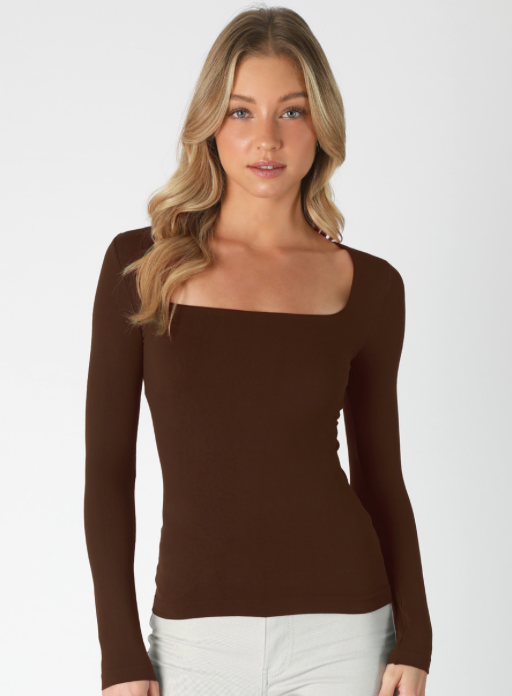 Nikki Clean Line Long Sleeve Top – SANITY