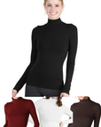 Kylie Seamless Mockneck Top