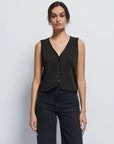 Vienna Vest in Jet Black