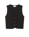 Vienna Vest in Jet Black