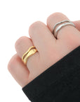Waves Gold Ring Set