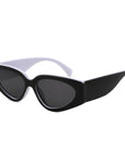 Retro Chic Narrow Bold 90s Women Cat Eye Sunglasses