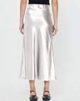 Satin Slip Midi Skirt
