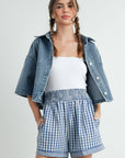 Button Front Cropped Shirt - BMJ7681