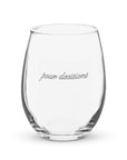 'Pour Decisions' Stemless Wine Glass