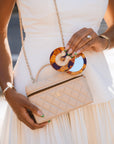 Hand-painted Good Luck Horseshoe Compact Mirror | Eco-Friendly