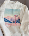 At The Lodge Ski Puff Print Sweatshirt