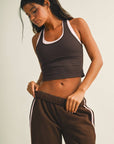 Double Layered Racerback Tank Top