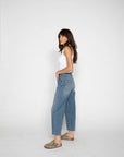 Harlow Barrel Jean High Rise Vintage Denim Indigo
