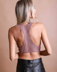 Lace Racerback Bralette - With Removable Bra Pad