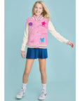Check It Out Varsity Sweatshirt Jacket