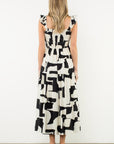 Raphi Black and White Dress