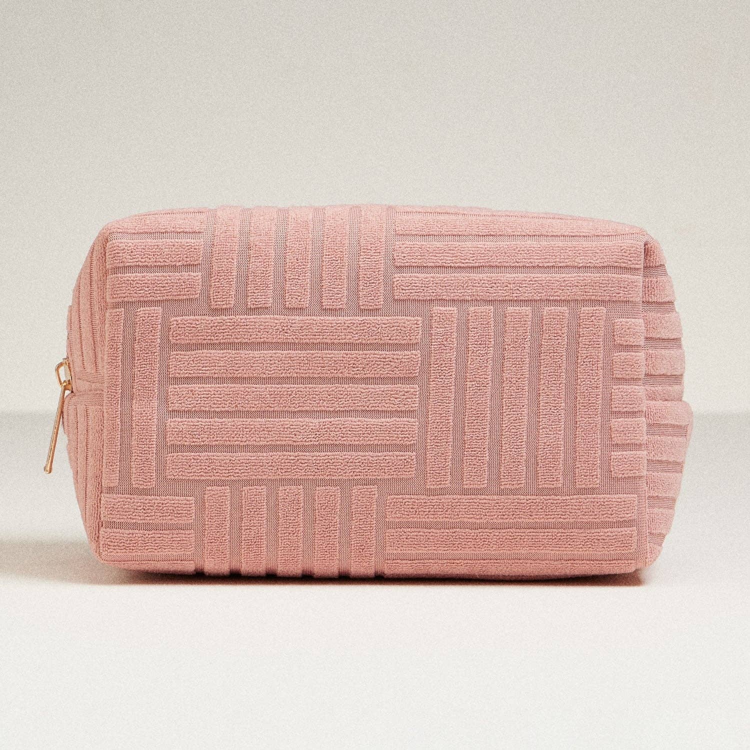 Luxe Terry fabric Makeup Bag -Medium
