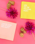Can My Liver Keep Up With This Party- Pink Cocktail Napkins