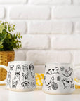 Oversized Mug with Cats